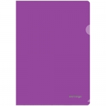 Папка-уголок Berlingo, А4, 180мкм, прозрачная фиолетовая Agp_04107