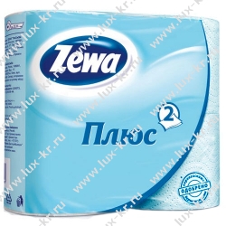 Туалетная бумага ZEWA - Plus голубая, 2-сл (4рул)