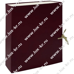 Папка-бокс 5см, архивная складная бордовая LAMARK 105 Папка-бокс 5см, архивная складная бордовая LAMARK 105