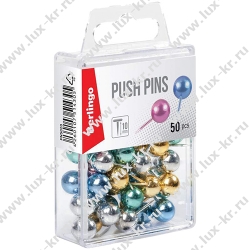 Berlingo PN5020 Кнопки силовые, 50шт.,металлизированные, ассорти, пласт. упак., европодвес Berlingo PN5020 Кнопки силовые, 50шт.,металлизированные, ассорти, пласт. упак., европодвес