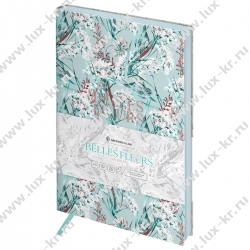 Ежедневник недатированный, А5, 136л., кожзам, Greenwich Line "Belles Fleurs. Valerian", тон. блок, цветной срез ENA5_53258 Ежедневник недатированный, А5, 136л., кожзам, Greenwich Line "Belles Fleurs. Valerian", тон. блок, цветной срез ENA5_53258