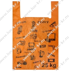 Пакет майка ПНД 43+18см*64см, Электрон (100шт/уп)