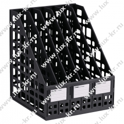 Лоток для бумаг вертикальный СТАММ, сборный, 6 отделений, черный ЛТВ-63726 Лоток для бумаг вертикальный СТАММ, сборный, 6 отделений, черный ЛТВ-63726