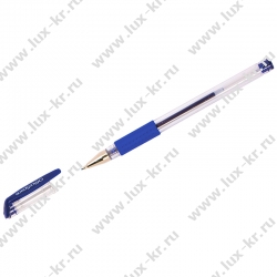 Ручка гелевая OfficeSpace синяя, 0,5мм, грип