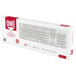 Клавиатура проводная SMARTBUY ONE 238, USB, 104 клавиши, белый, SBK-238U-W