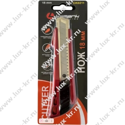 Нож канцелярский, Lamark 211, 18 мм, корпус soft touch Нож канцелярский, Lamark 211, 18 мм, корпус soft touch