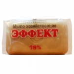 Мыло хозяйственное 78%, Эффект, 200г, в обертке Мыло хозяйственное 78%, Эффект, 200г, в обертке