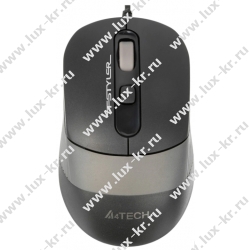 Мышь проводная A4TECH Fstyler FM10, USB, 3 кнопки + 1 колесо-кнопка, оптическая, черная, 1147673