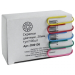 Скрепки цветные Dolce Costo D00136, 28мм (100 штук) Скрепки цветные Dolce Costo D00136, 28мм (100 штук)