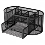 BRAUBERG "Germanium" Подставка-органайзер металлическая, 9 секций, 105х220х110 мм, черная, 237418 BRAUBERG "Germanium" Подставка-органайзер металлическая, 9 секций, 105х220х110 мм, черная, 237418