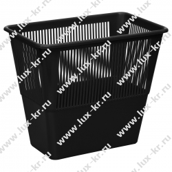 Корзина для бумаг СТАММ, 12л, прямоугольная, сетчатая, черная КР31 Корзина для бумаг СТАММ, 12л, прямоугольная, сетчатая, черная КР31