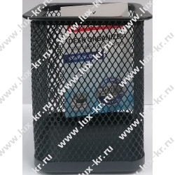 BRAUBERG "Germanium", Стакан металлический, квадратное основание, 98х80х80 мм, черный, 231938 BRAUBERG "Germanium", Стакан металлический, квадратное основание, 98х80х80 мм, черный, 231938