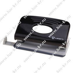 Дырокол LAMARK 148 Mettallic ( 10 листов с линейкой) черный