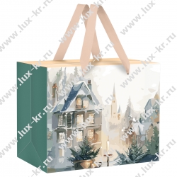 Пакет-коробка подарочный 27*20*13см MESHU "Christmas mood", фольга, матовая ламинация MS_62694