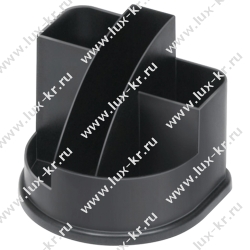 Подставка для ручек СТАММ Авангард 5 отделений, черная ОР52 Подставка для ручек СТАММ Авангард 5 отделений, черная ОР52