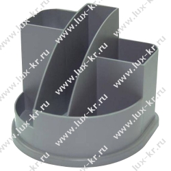 Подставка для ручек СТАММ Авангард 5 отделений, серая ОР51 Подставка для ручек СТАММ Авангард 5 отделений, серая ОР51