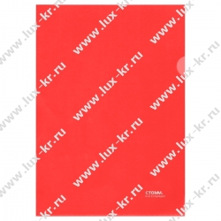 Папка-уголок СТАММ А4, 180мкм, пластик, прозрачная, красная ММ-30947