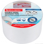 Клейкая двухсторонняя лента 50 мм х 8 м, ПОЛИПРОПИЛЕНОВАЯ ОСНОВА, 90 мкм, BRAUBERG, 600481 Клейкая двухсторонняя лента 50 мм х 8 м, ПОЛИПРОПИЛЕНОВАЯ ОСНОВА, 90 мкм, BRAUBERG, 600481