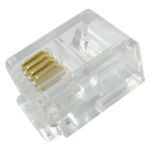 Коннектор RJ-11, 6р4с (Обжимной) Коннектор RJ-11, 6р4с (Обжимной)