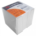 LAMARK70 Блок для записи белый в прозрачном пластиковом боксе 90*90мм, 900л