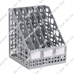 Лоток для бумаг вертикальный СТАММ, сборный, 6 отделений, серый ЛТВ-63725 Лоток для бумаг вертикальный СТАММ, сборный, 6 отделений, серый ЛТВ-63725