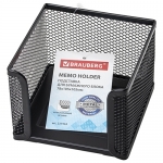 BRAUBERG "Germanium", Подставка для бумажного блока металлическая, 78*105*105 мм, черная, 231944 BRAUBERG "Germanium", Подставка для бумажного блока металлическая, 78*105*105 мм, черная, 231944