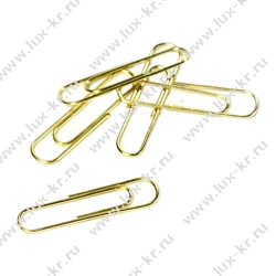 Скрепки LAMARK222 золотистые 33мм (100шт.)