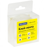 Клей-лента двусторонняя многоразовая OfficeSpace, 30мм*1мм*1м КЛДм-41724