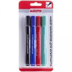 Набор маркеров для флипчарта BERLINGO BMf_42209 пулевидные, 2мм, 4цвета Набор маркеров для флипчарта BERLINGO BMf_42209 пулевидные, 2мм, 4цвета