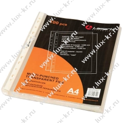 Папка-вкладыш с перфорацией, А4, Lamark 68 (Премиум повышенной вместимости, 100шт/уп) 0,060мм Папка-вкладыш с перфорацией, А4, Lamark 68 (Премиум повышенной вместимости, 100шт/уп) 0,060мм