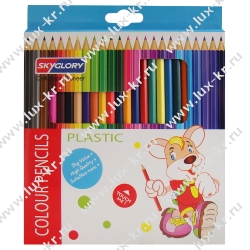 Набор карандашей SKYGLORY 24 цвета пластиковые