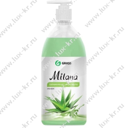 Крем-мыло жидкое Grass MILANA 1л Алоэ Вера с дозатором