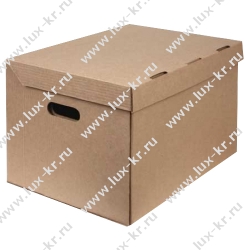 Короб архивный 480*325*295 гофрокартон, бежевый