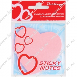 Самоклеящийся блок фигурный Сердце 50л Самоклеящийся блок фигурный Сердце 50л