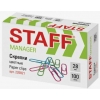 Скрепки STAFF "Manager", 28 мм, цветные, 100 шт., в картонной коробке, 226821 Скрепки STAFF "Manager", 28 мм, цветные, 100 шт., в картонной коробке, 226821