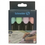 Набор текстовыделителей Schneider "Job" 04цв., пастельные цвета ассорти, 1-5мм Набор текстовыделителей Schneider "Job" 04цв., пастельные цвета ассорти, 1-5мм