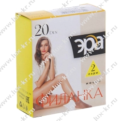 Носки жен.ЭРА Филанка 2 пары/уп  (загар, 23-25 )