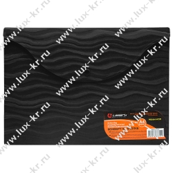 Lamark 404 папка-конверт на кнопке, А4 Волна/черная