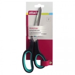 Ножницы Attache 215 мм с пластиковыми прорезиненными анатомическими ручками Ножницы Attache 215 мм с пластиковыми прорезиненными анатомическими ручками
