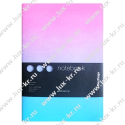Записная книжка Berlingo Radiance А5, 80л, розовый/голубой градиент, розовый срез NB0_93502 Записная книжка Berlingo Radiance А5, 80л, розовый/голубой градиент, розовый срез NB0_93502