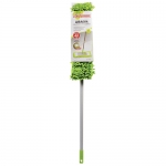 Швабра с флаундером 40 см, телескопический черенок 120 см, резьба 1,6 см, ворсистая микрофибра (ТИП К), ЛЮБАША, 603602 Швабра с флаундером 40 см, телескопический черенок 120 см, резьба 1,6 см, ворсистая микрофибра (ТИП К), ЛЮБАША, 603602