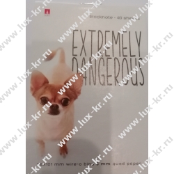 Блокнот МАЛЫЙ ФОРМАТ А7, 40 л., скоба, ламинированный картон, клетка,