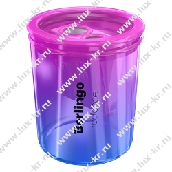 Точилка пластиковая Berlingo "Radiance", с контейнером, 2 отверстия, ассорти ВВр_15027