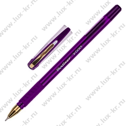Ручка шариковая Berlingo "xGold" фиолетовая, 0,7мм, игольчатый стержень, грип Ручка шариковая Berlingo "xGold" фиолетовая, 0,7мм, игольчатый стержень, грип