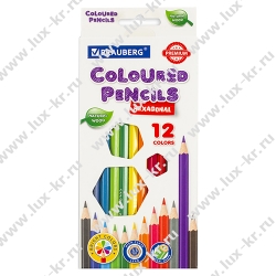 Карандаши цветные BRAUBERG PREMIUM, 12 цветов, шестигранные, грифель мягкий 3,3 мм, 181656 Карандаши цветные BRAUBERG PREMIUM, 12 цветов, шестигранные, грифель мягкий 3,3 мм, 181656