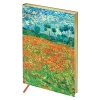Записная книжка А6 80л. ЛАЙТ, кожзам, Greenwich Line "Vision. Van Gogh. Poppy field", тон. блок, зол NA6_30812