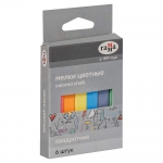 Мелки школьные Гамма, цветные, 06шт., мягкие, квадратные, картон. упак. Мелки школьные Гамма, цветные, 06шт., мягкие, квадратные, картон. упак.