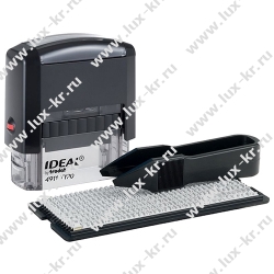 IDEAL штамп самонаборный 3-строчный, черный цвет корпуса, поле 38*14мм IDEAL штамп самонаборный 3-строчный, черный цвет корпуса, поле 38*14мм