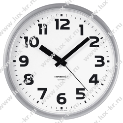 Часы настенные ход плавный, Troyka 91970945, круглые, 23*23*3, серебристая рамка Часы настенные ход плавный, Troyka 91970945, круглые, 23*23*3, серебристая рамка