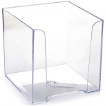 Подставка для бумажного блока Стамм ПЛ41, 9*9*9, прозрачный Подставка для бумажного блока Стамм ПЛ41, 9*9*9, прозрачный